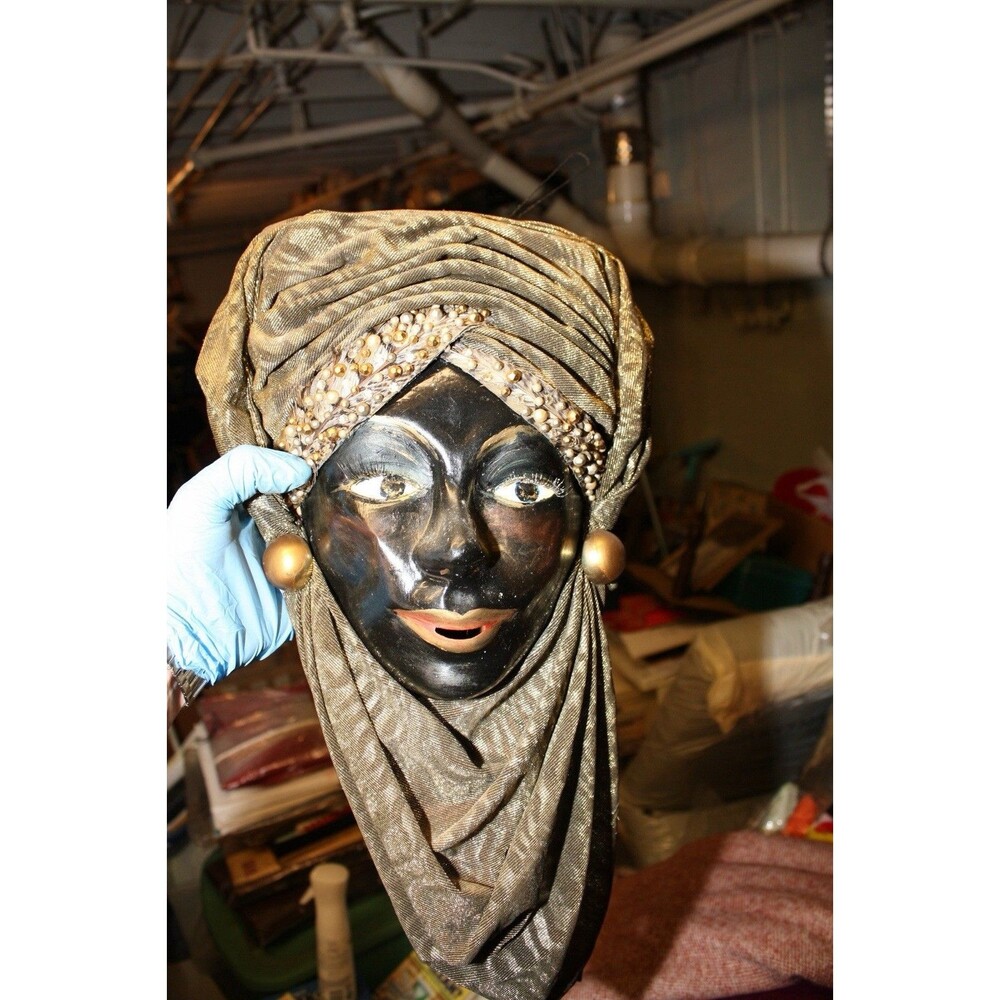 Vintage Wall Mask With Turban